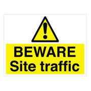 Beware Site Traffic Sign